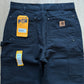 Carhartt Black Loose Fit Washed Dunk Double Front Utility Work Double Knee Pants