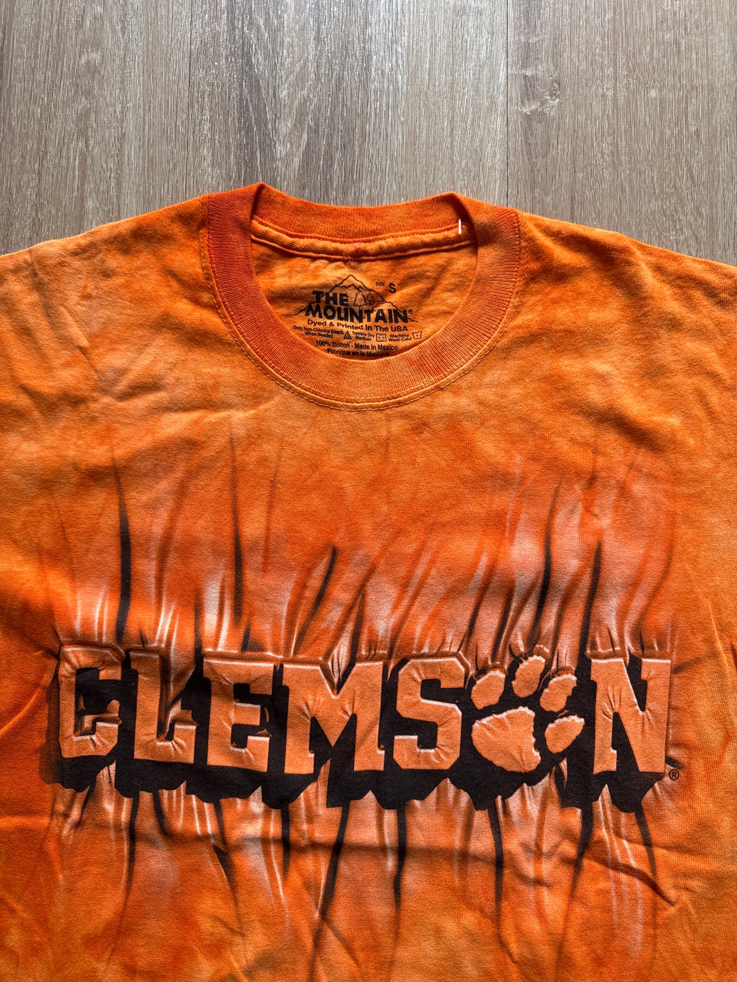The Mountain University Of Clemson Tigers Tie Dye Tee