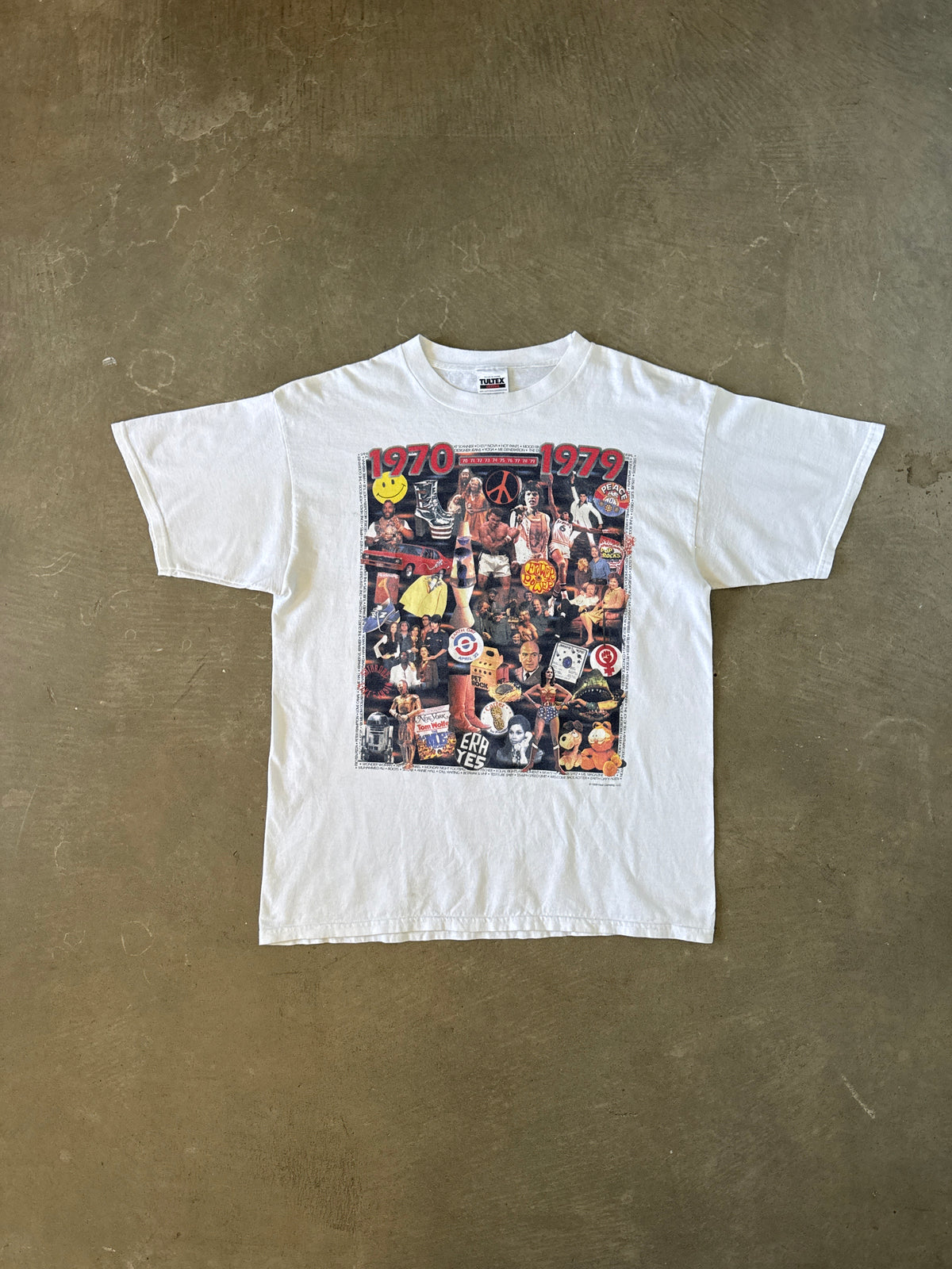 Vintage 1999 Nostalgia Collage 1970 - 1979 Decade Tee