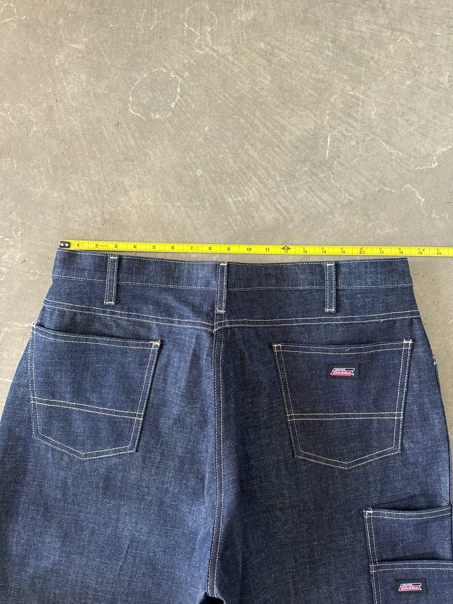 Vintage Dickies Baggy Dark Denim Jean Shorts