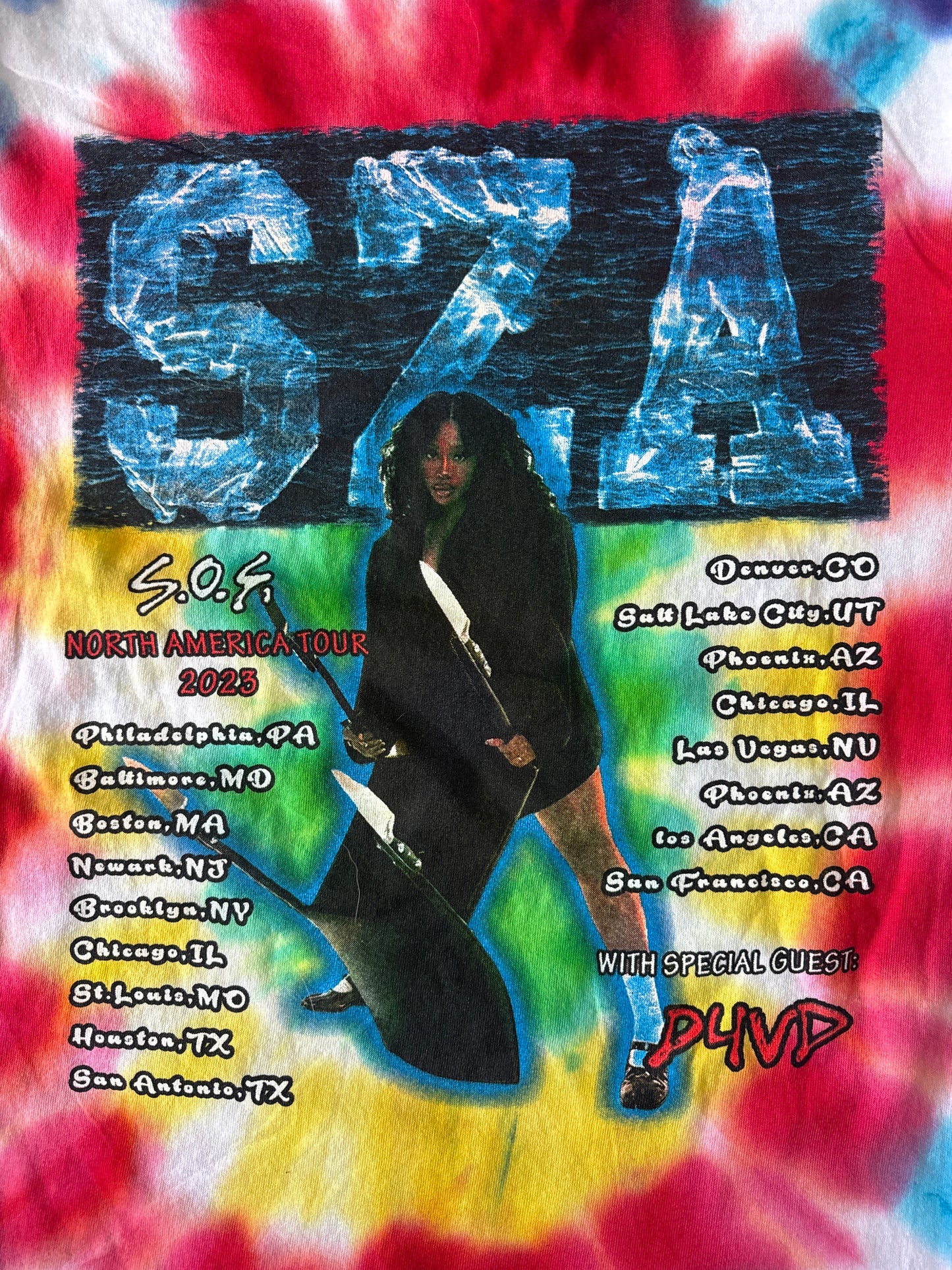 SZA 2023 North American S.O.S. Tour Long Sleeve Tee