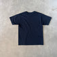 A Bathing Ape Bape Blue Camo College Logo Tee