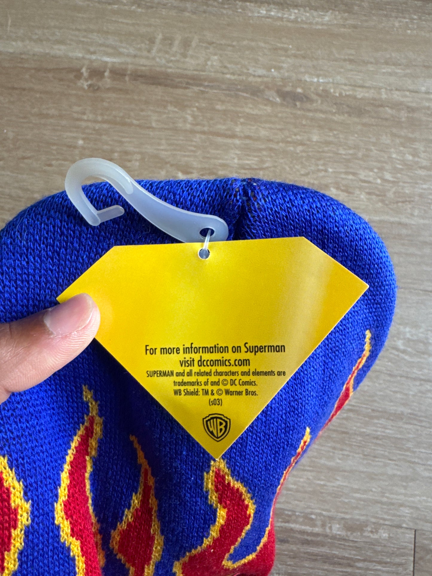 Vintage Y2K Superman Flame Beanie