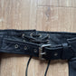 Vintage Leather Craft USA Black Leather Chaps Motorcycle Biker Pants