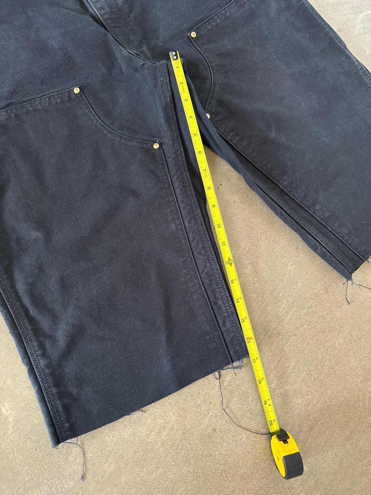 Carhartt Double Knee Long Black Shorts