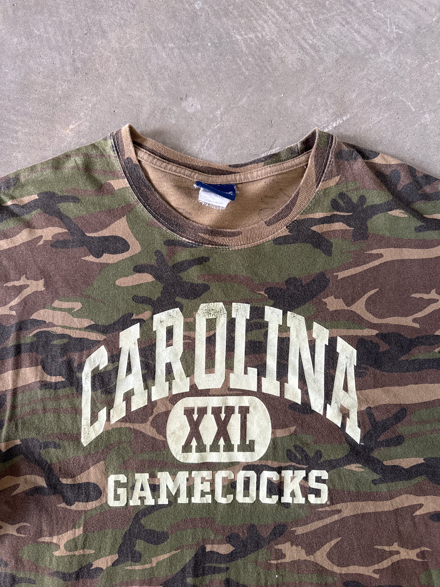 Vintage University Of South Carolina Gamecocks Military Camo Tee