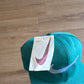 Vintage 90s Nike Logo Teal Elastic Fitted Hat