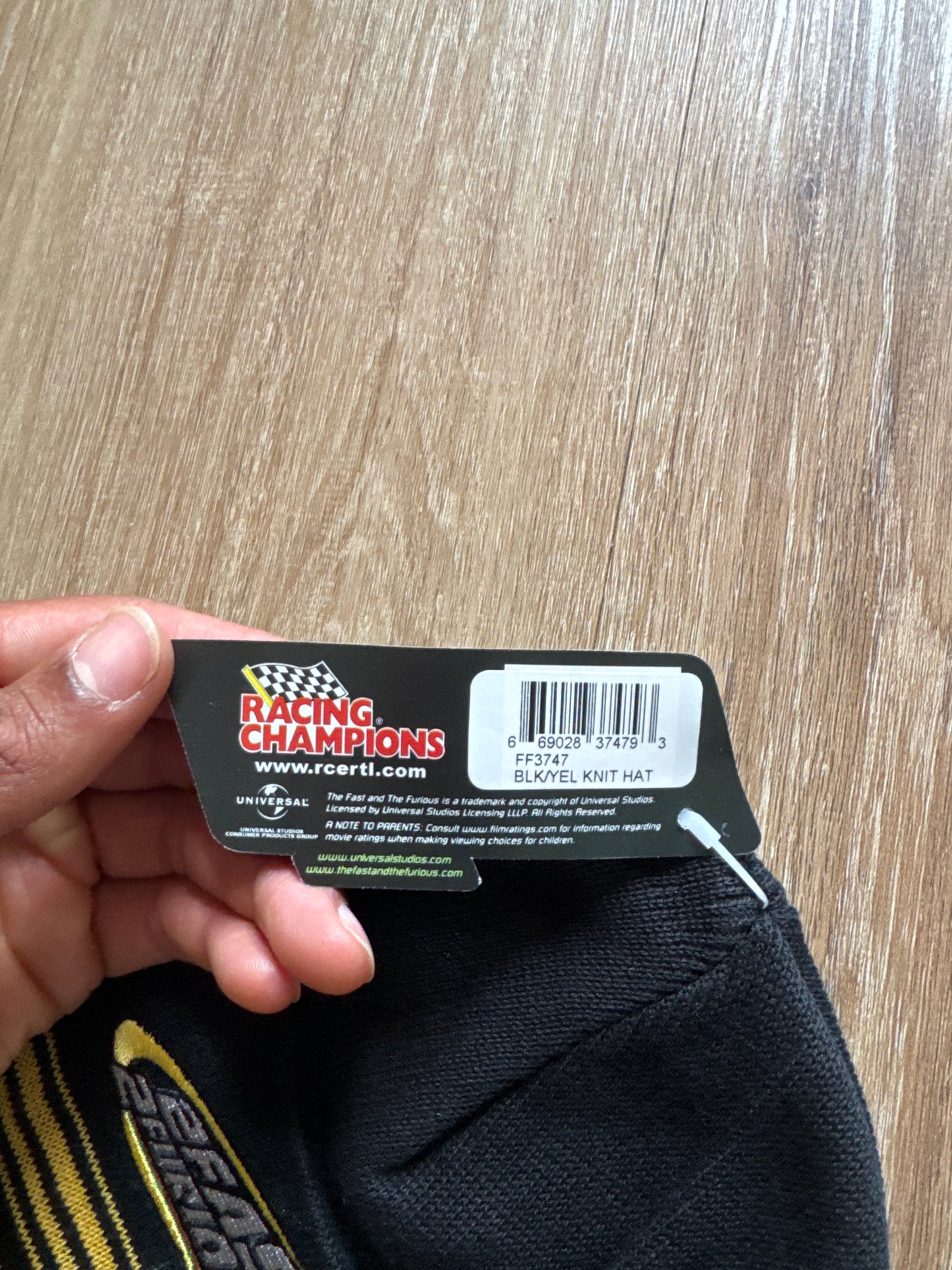 The Fast And The Furious 2 Fast 2 Furious Knit Yellow Beanie Hat