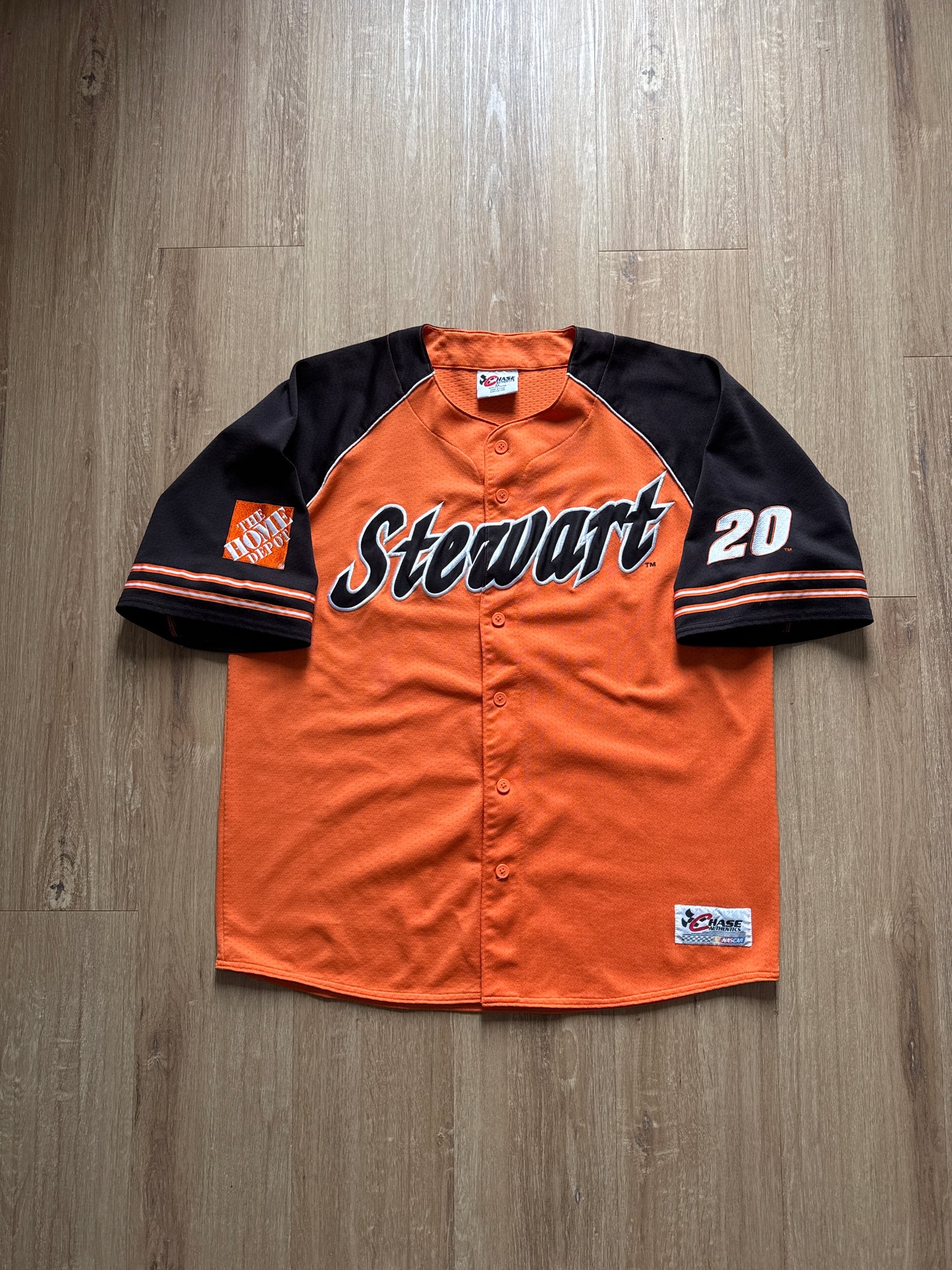 Vintage Chase Authentic’s Tony Stewart Baseball Nascar Jersey