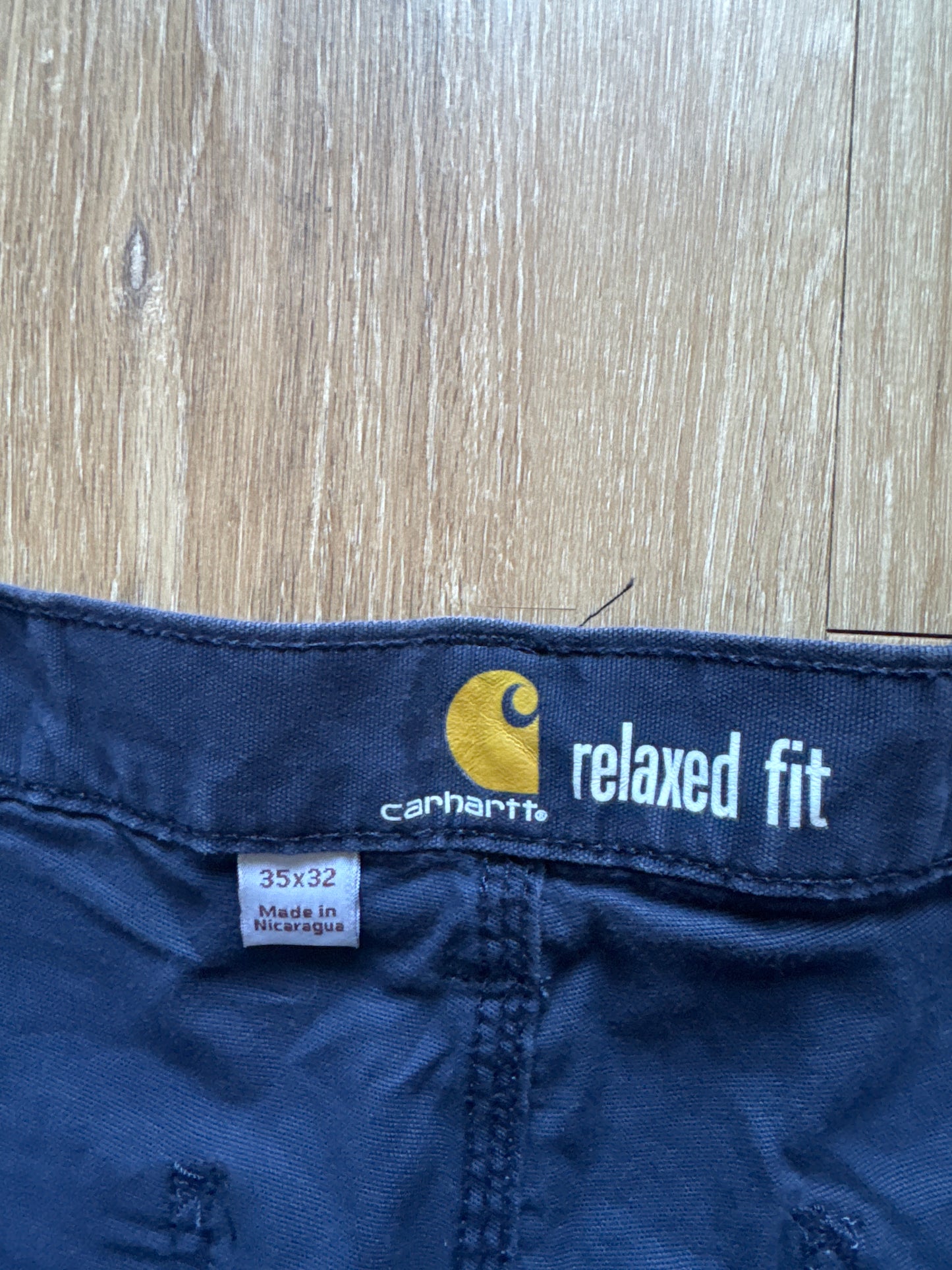 Carhartt Navy Relaxed Fit Carpenter Pants