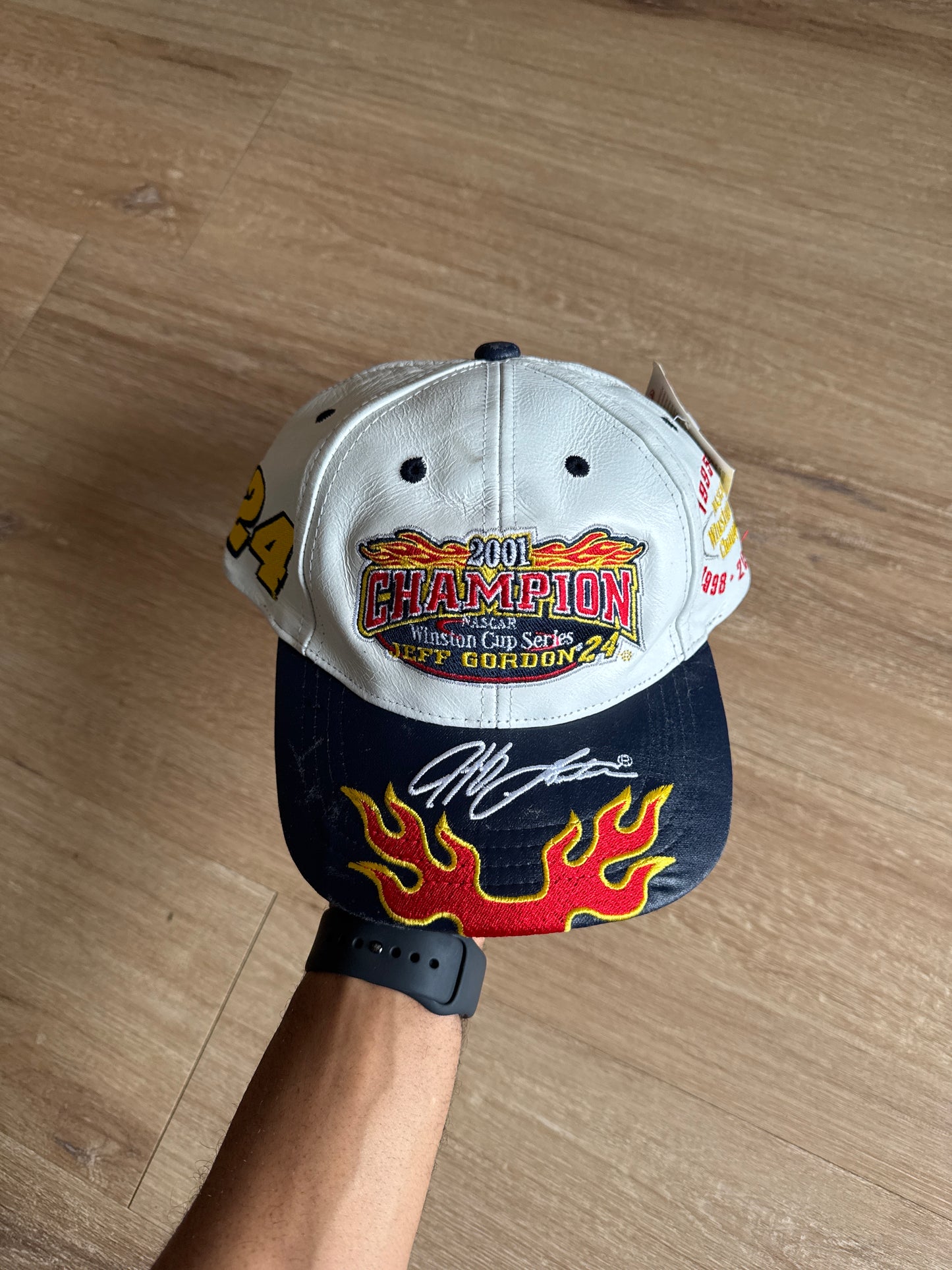 Vintage 2001 Nascar Jeff Gordon Winston Cup Series Champion Strap Back Hat