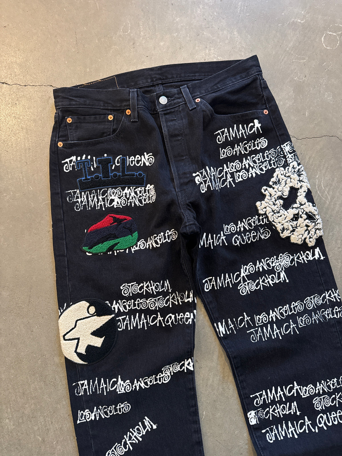 Stussy x Denim Tears x Our Legacy TTL 501 Black Denim Jeans