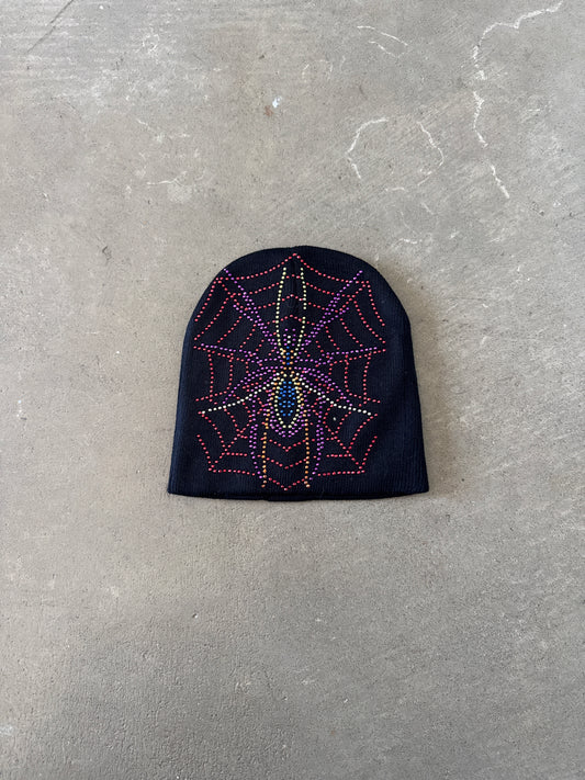 Vintage Spider Spy5der Spyder Bedazzled Skully Beanie Hat