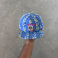 Supreme Flower Jacquard 5-Panel Blue Snapback Hat