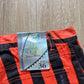 Vintage 90s Zip Code Jeanswear Funky Will Smith Fresh Prince Of Bel-Air Stripe Orange Black Pants