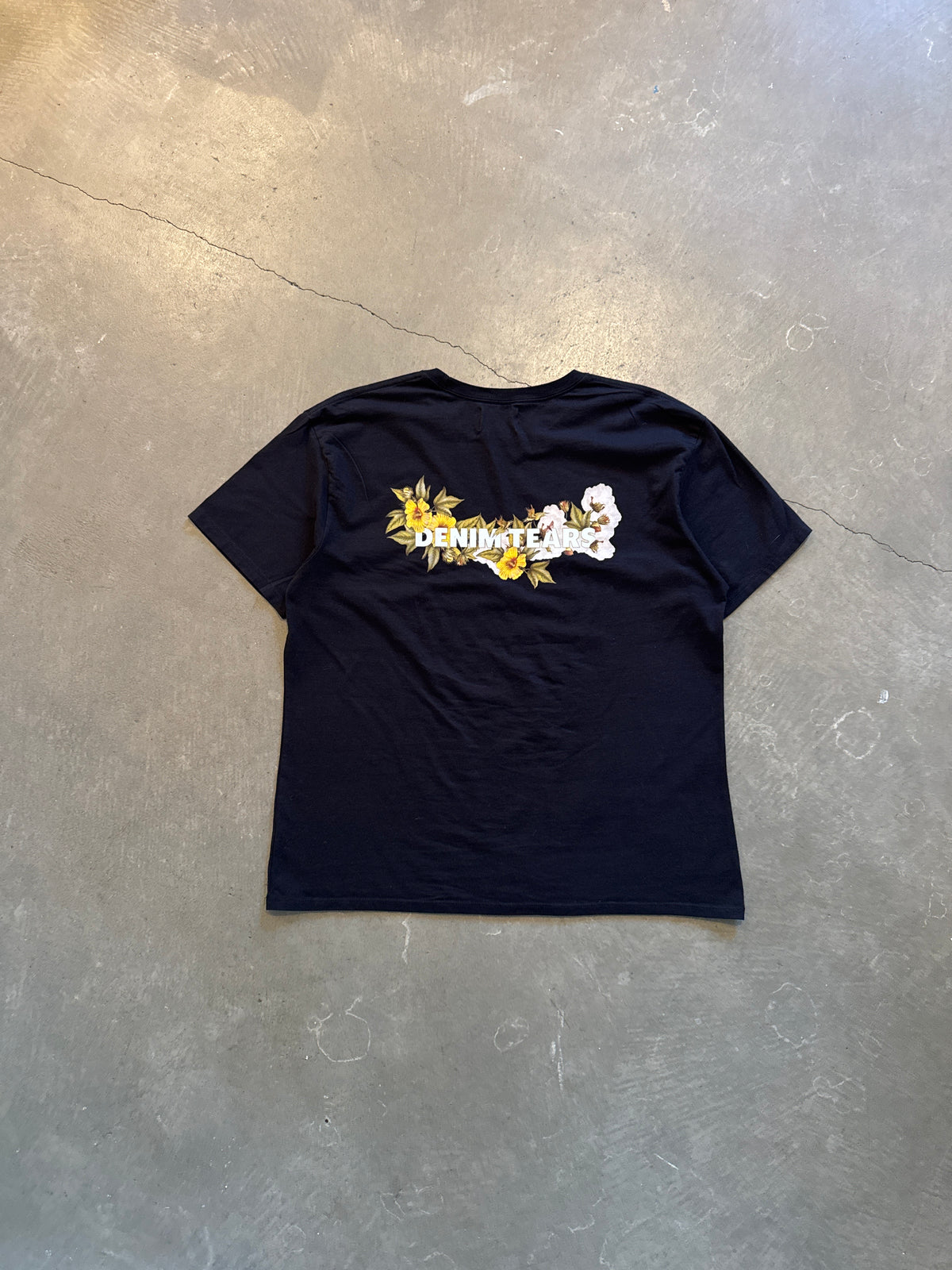 Denim Tears Seasonal Biblical Black Tee