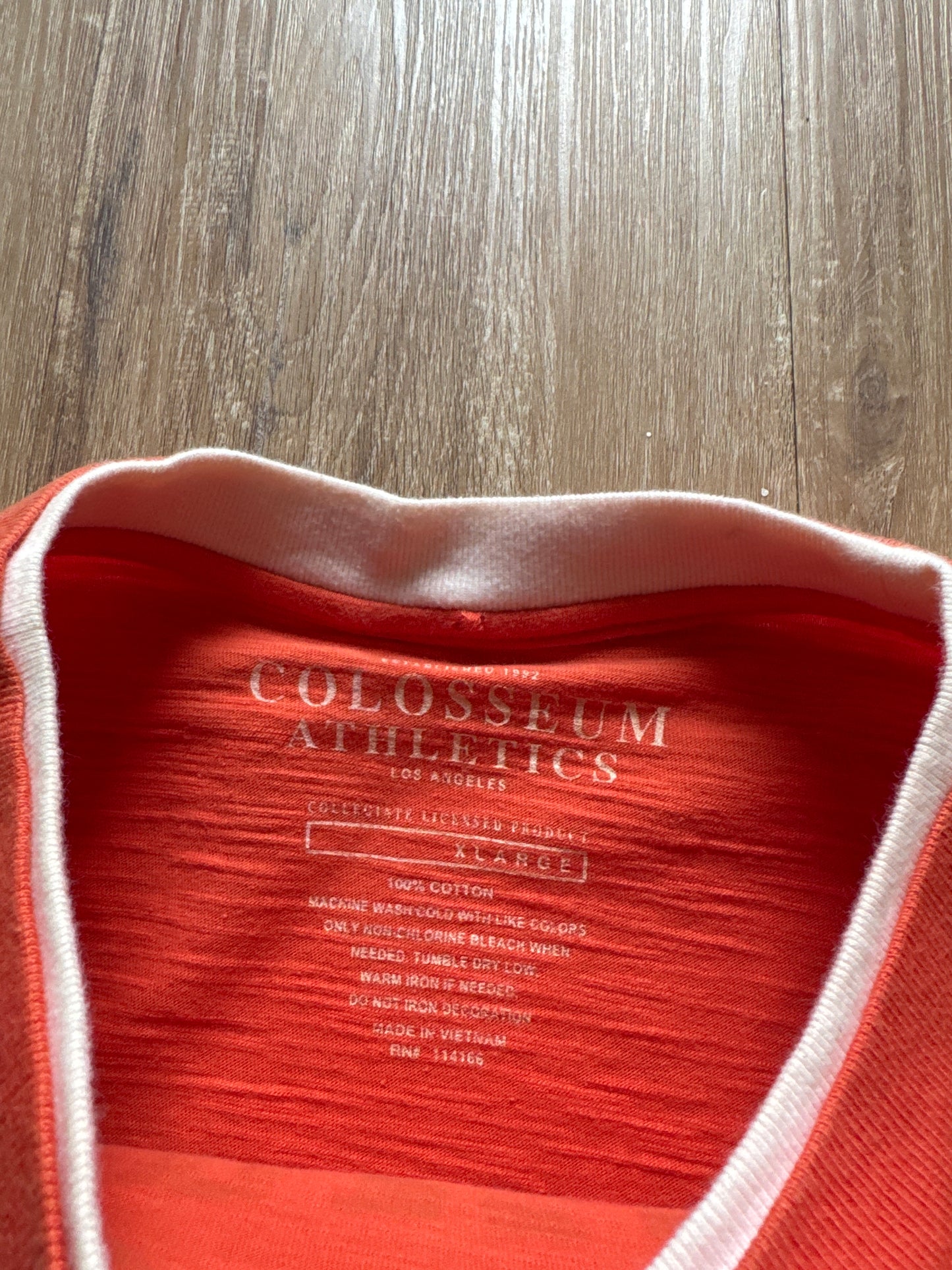 Y2K Colosseum University Of Clemson Tigers Long Sleeve Thermal Tee
