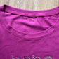 Y2K Women’s Bebe Bedazzled Logo Purple Tee