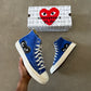 Converse Comme Des Garçons PLAY All Star 70 Hi Blue Quartz