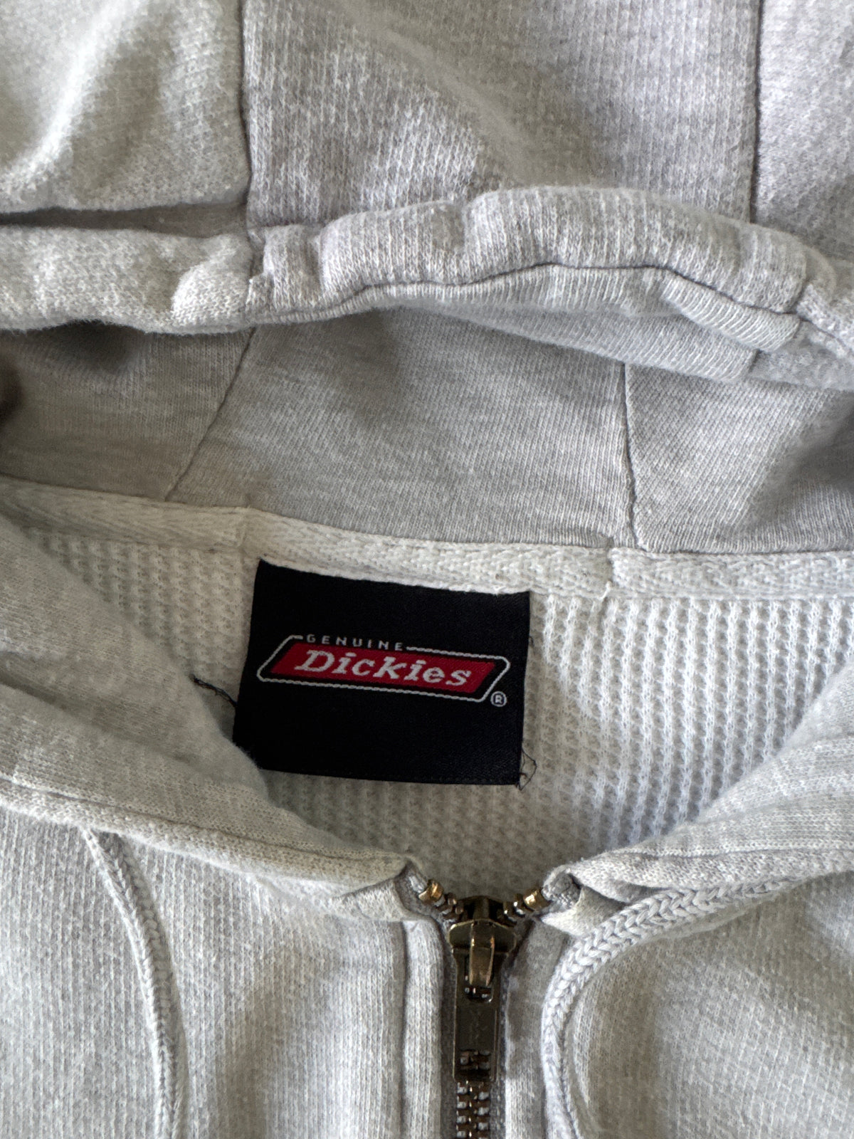 Vintage Dickies Distressed Thermal Lined Hooded Zip Up