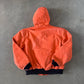Vintage Carhartt Blaze Orange Active Hooded Work Jacket