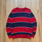 Chaps Classic-Fit Crewneck Red Stripe Sweater