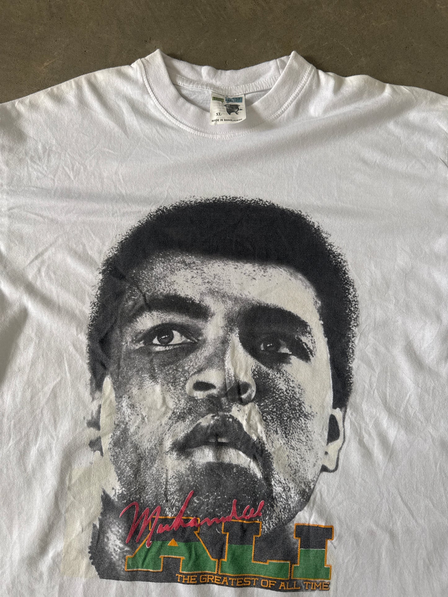 Vintage Muhammad Ali The Greatest Of All Time Big Head Tee