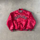 Vintage 90s University Of South Carolina Gamecocks Signed By Marcus Lattimore Satin Bomber Jacket