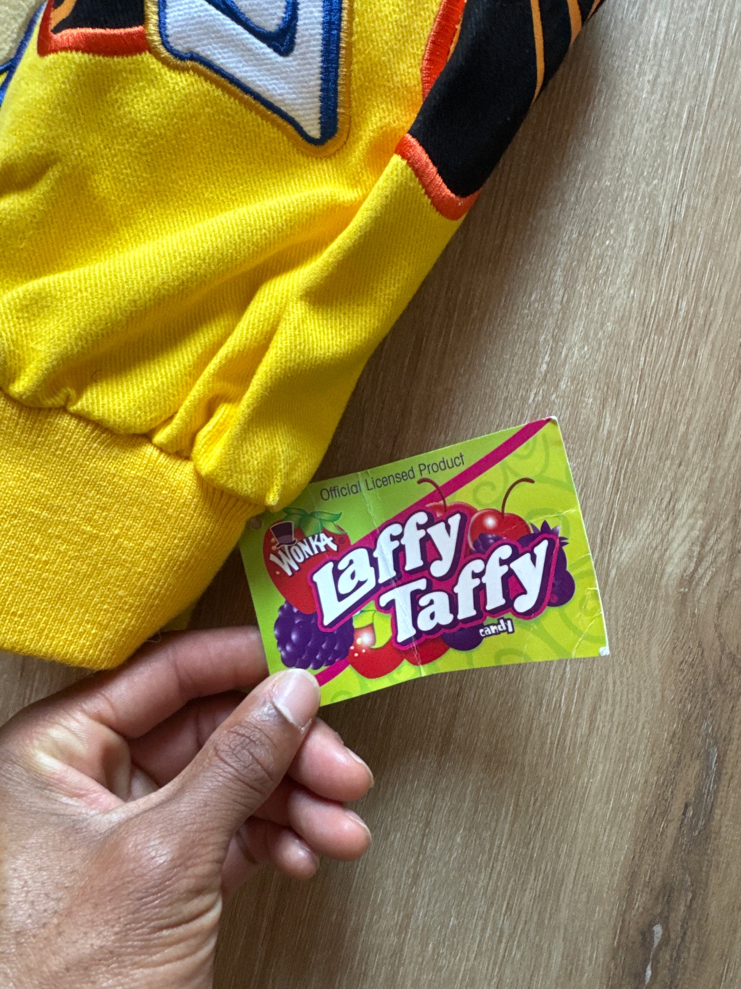 Vintage Youth Jeff Hamilton Design Wonka Banana Laffy Taffy Varsity Jacket