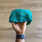 Vintage 90s Nike Logo Teal Elastic Fitted Hat