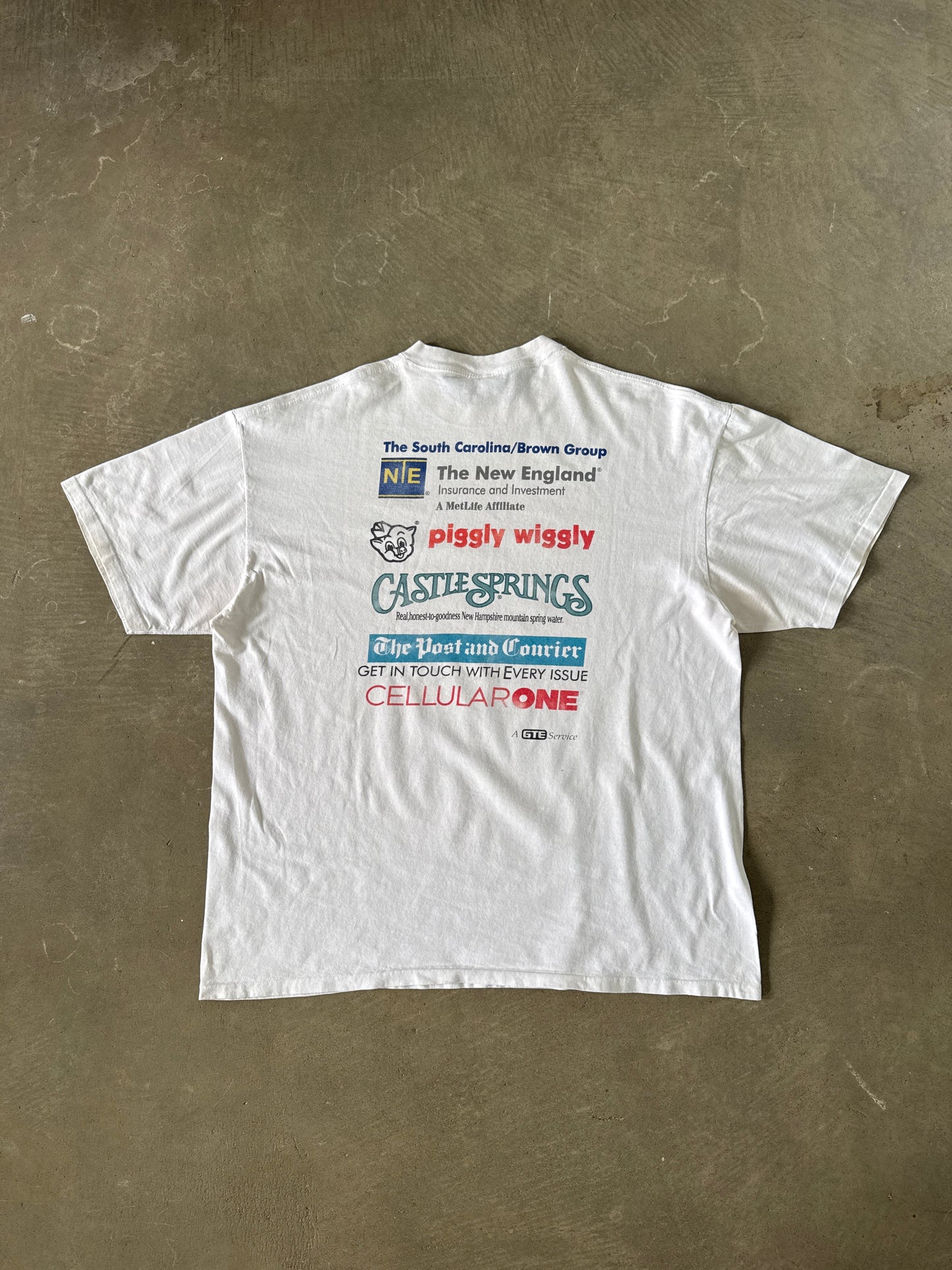 Vintage 1997 Charleston, SC Cooper River Bridge Run Art Tee