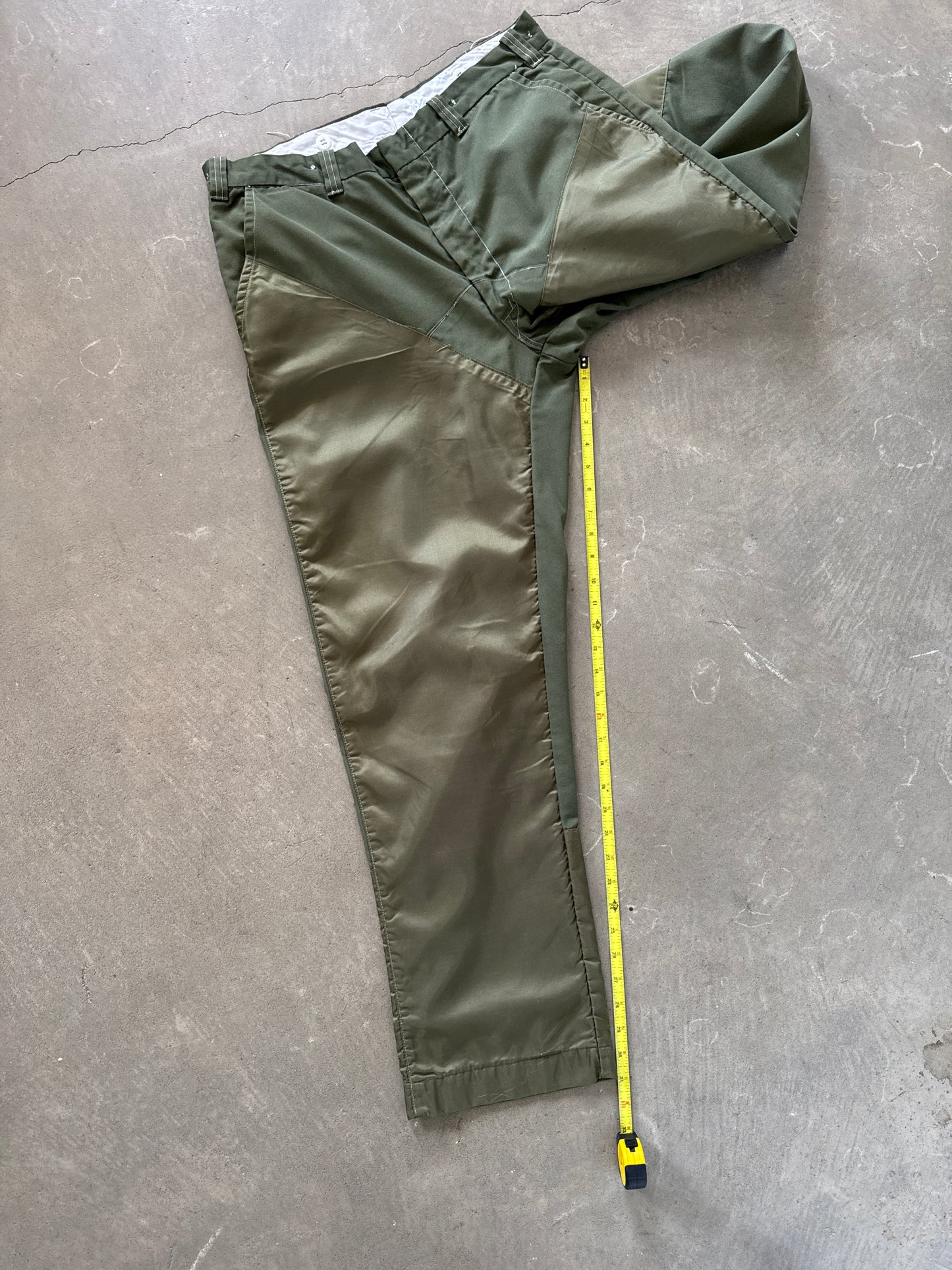 Vintage Briar Brush Olive Green Hunting Pants