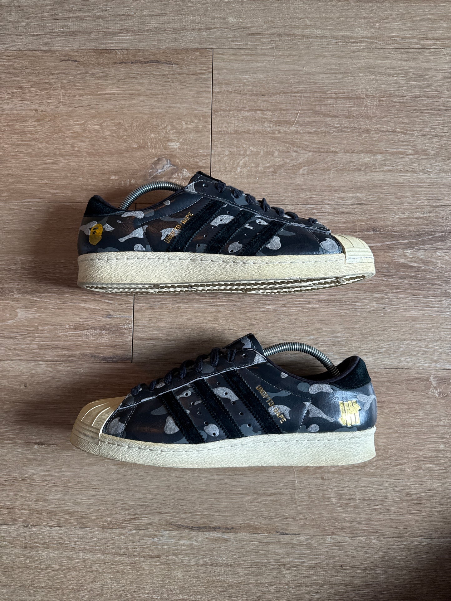 Adidas Superstar 80s Undefeated Bap A Bathing Ape Black Camo