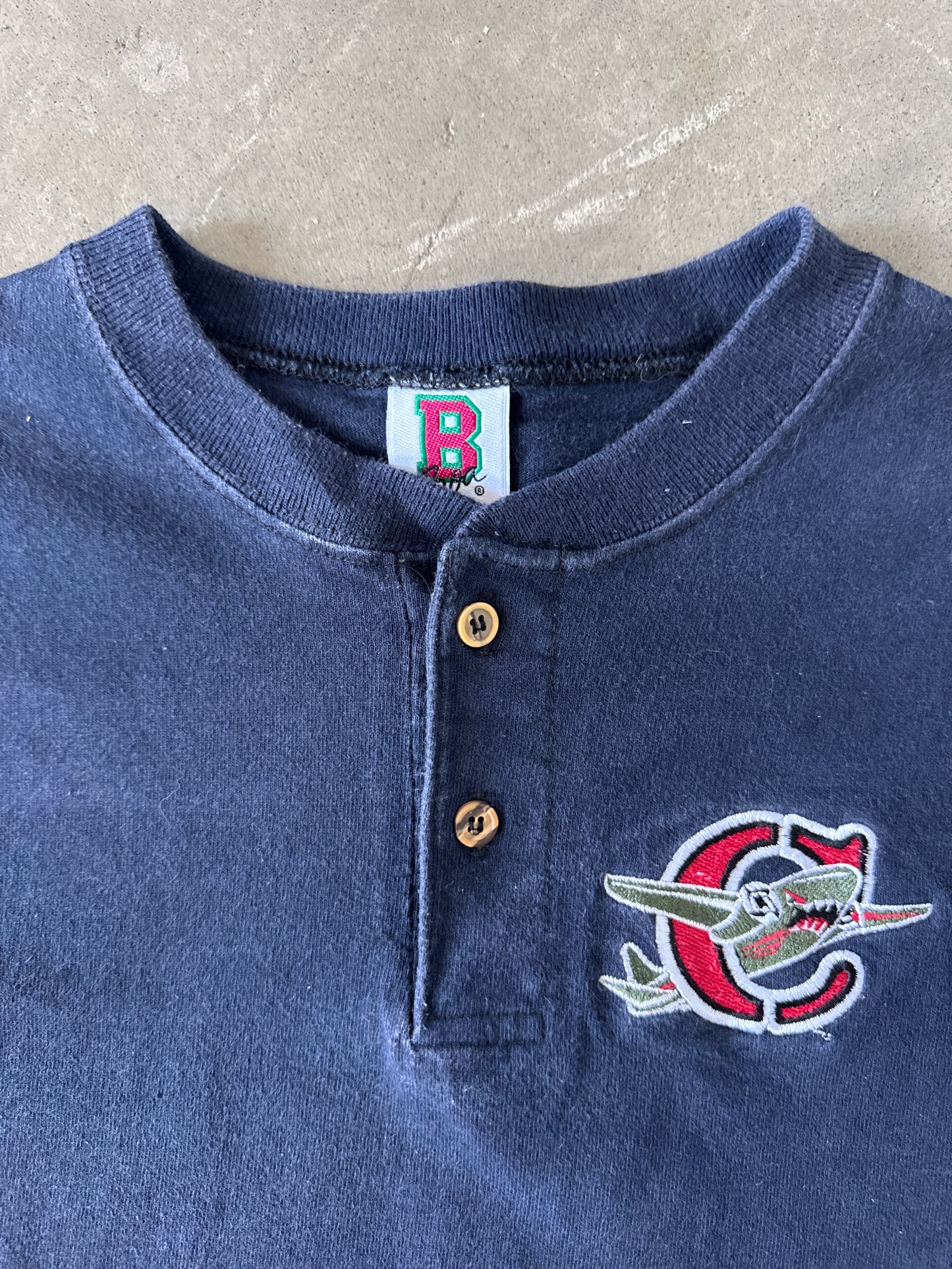 Vintage 90s Capital City Bombers Henley Tee