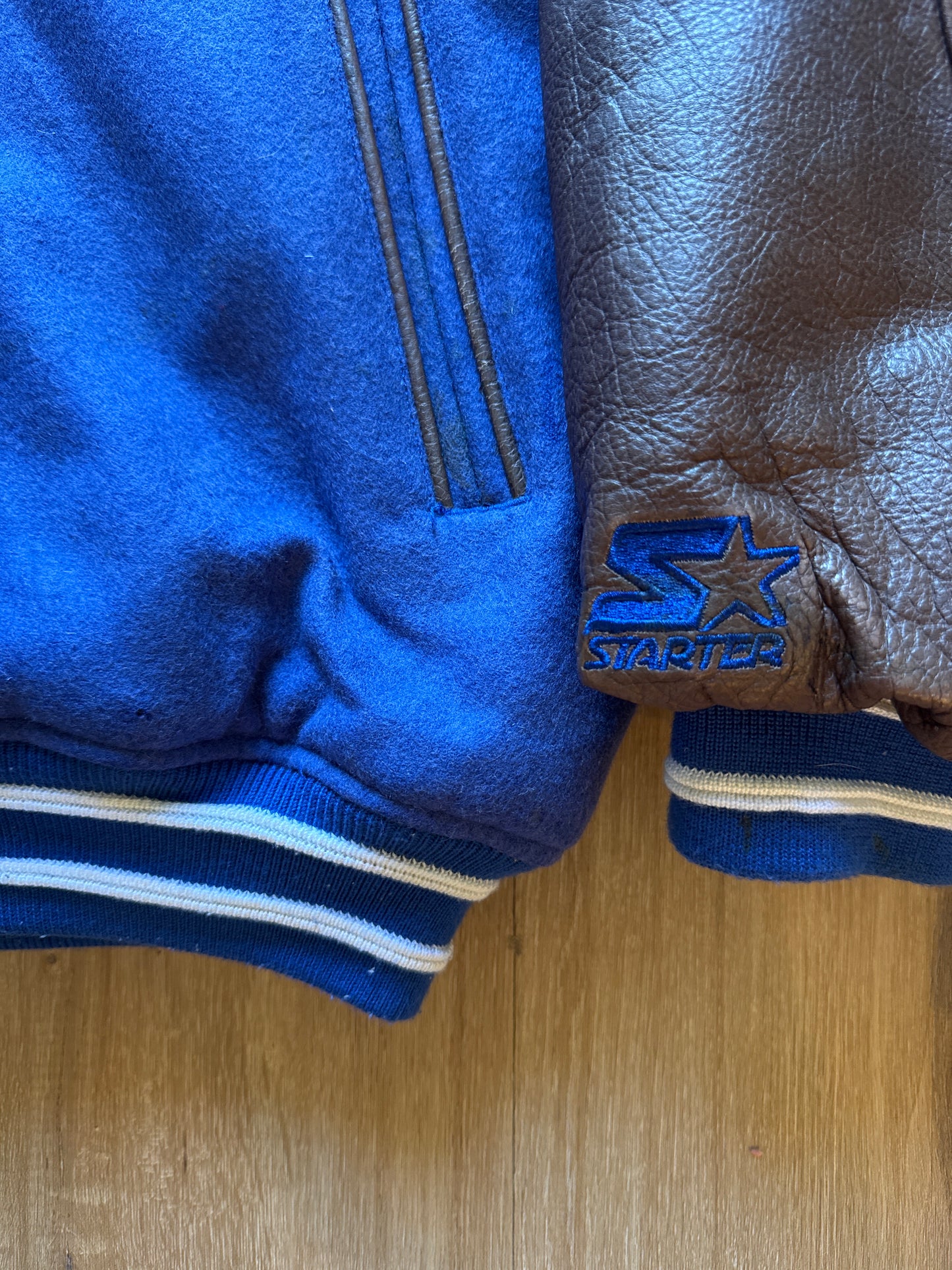 Vintage Starter Pro Line New York Giants Leather Jacket