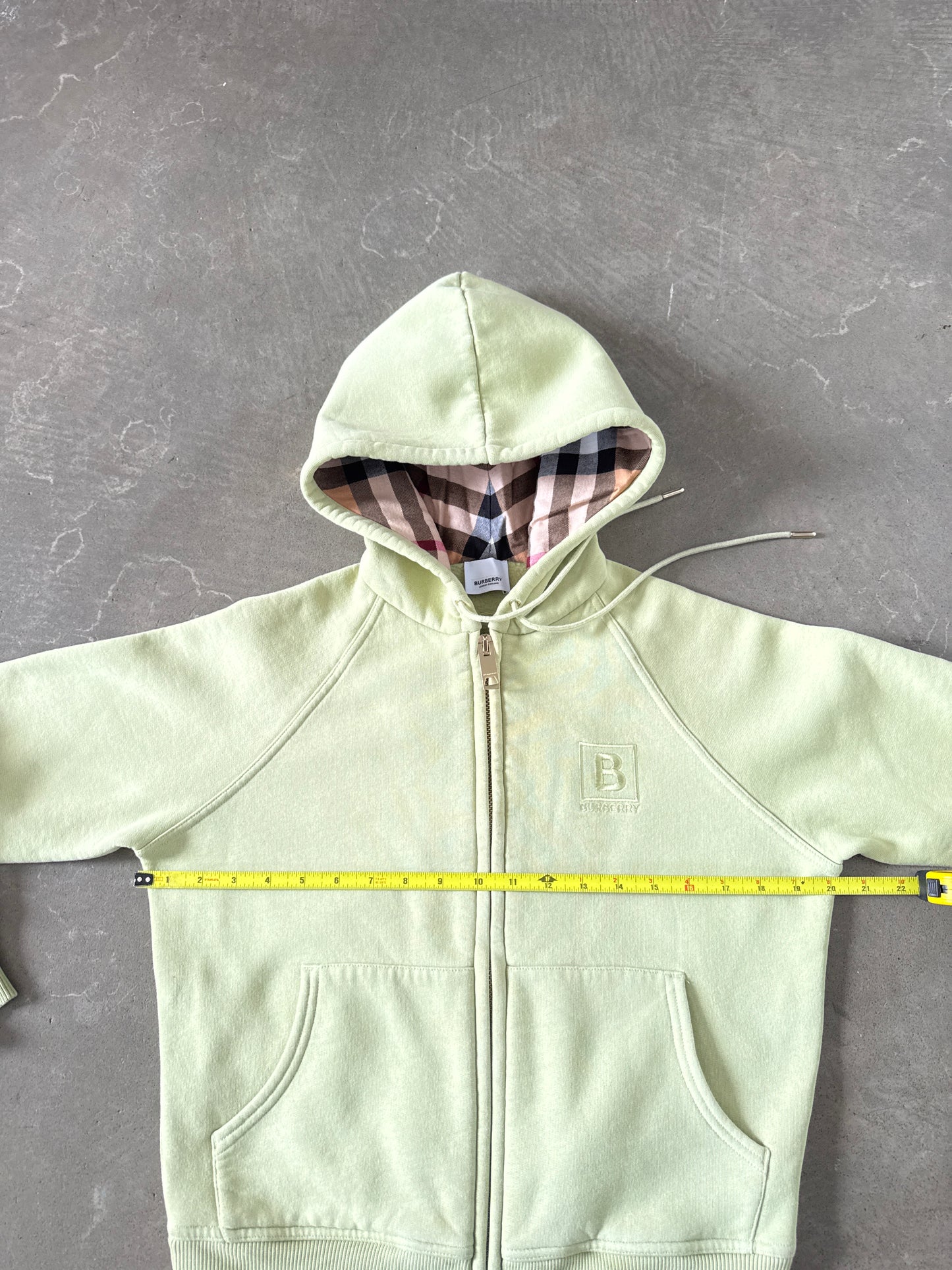 Burberry Women’s Letter Graphic Cotton Blend Zip Hoodie