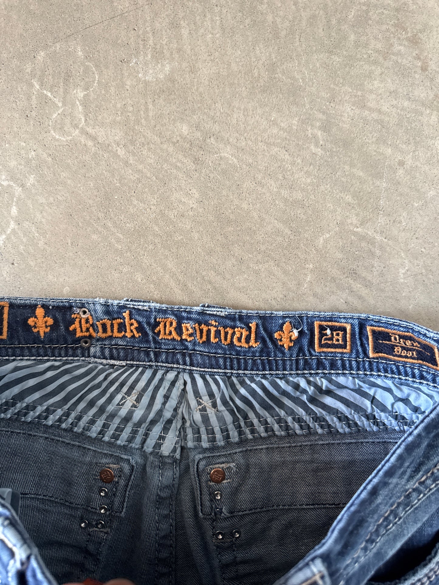 Y2K Rock Revival Women’s Drew Boot Cut Denim Jeans