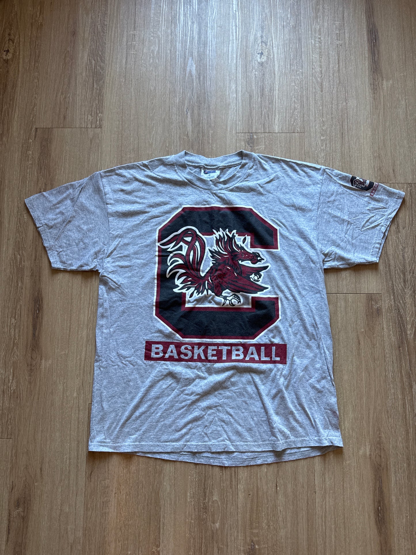 Vintage 90s University Of South Carolina Gamecocks Basketball Tee