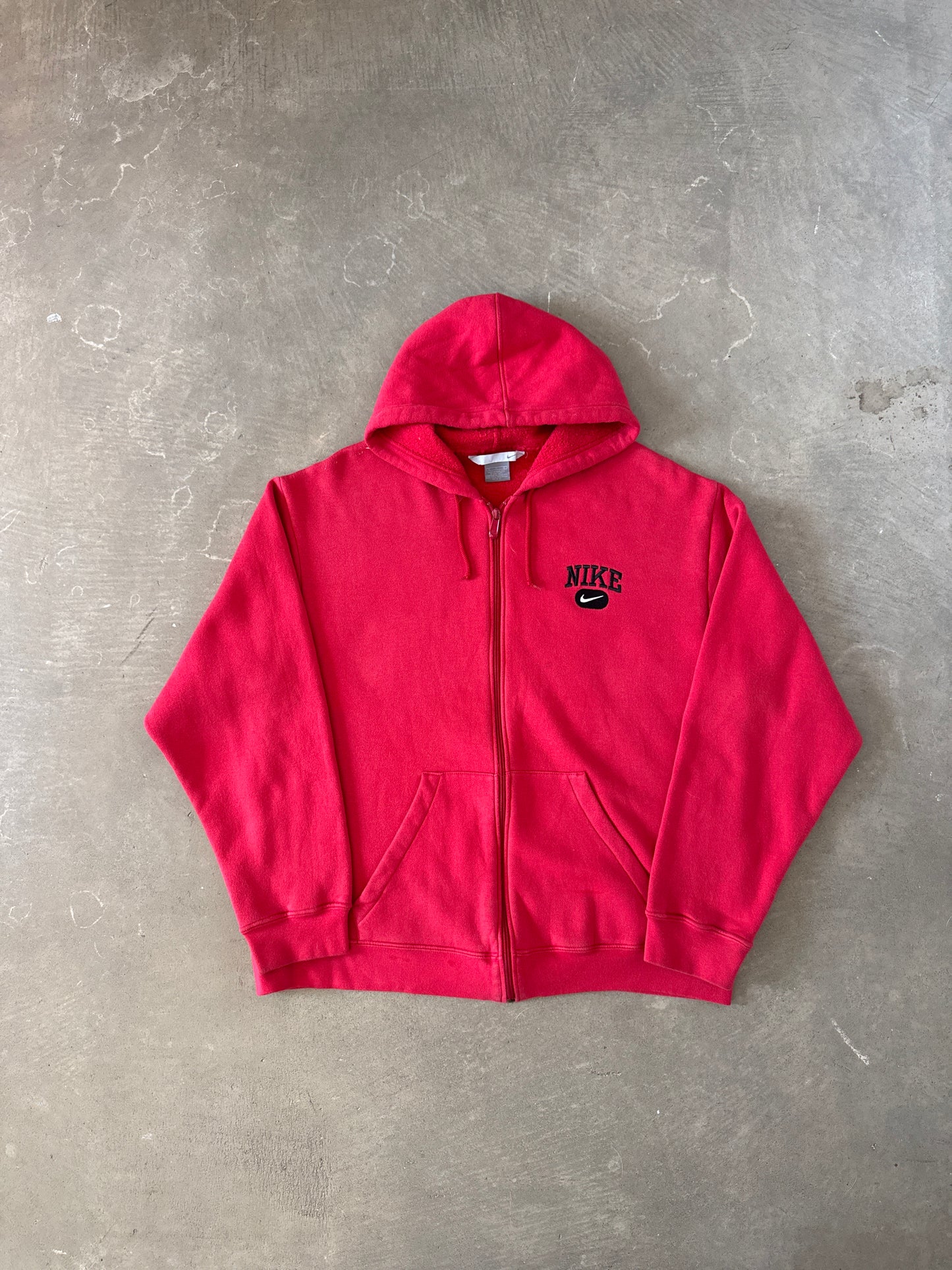 Vintage Y2K Nike Embroidered Logo Hooded Zip Up