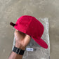 Supreme Washed Chino Twill Red Camp Cap Hat (FW26)