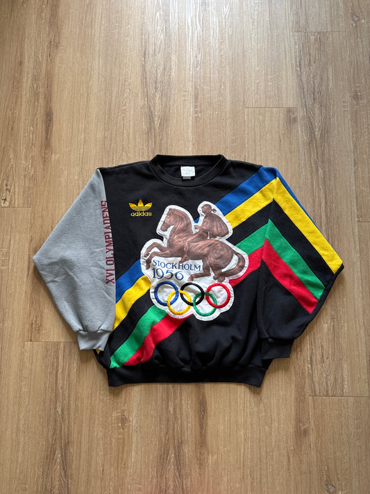 Vintage Adidas 80s Stockholm 1956 Olympic Helsinki Sweatshirt