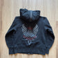 Vintage Y2K Women’s Harley Davidson Hooded Zip Up Jacket