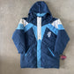 Vintage 90s University Of North Carolina Tarheels Long Puffer Jacket