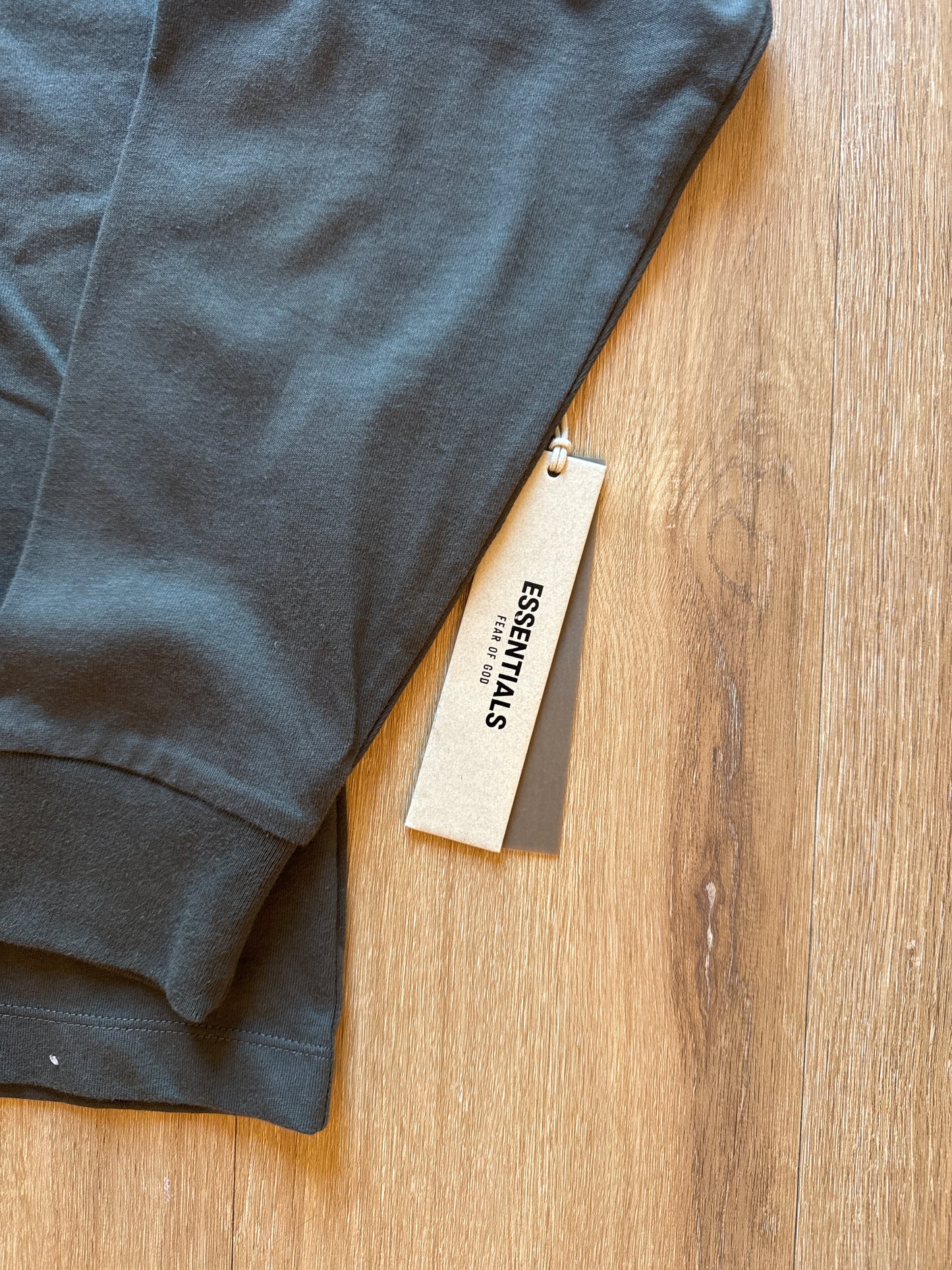 Fear Of God Essentials Long Sleeve Off Black Tee