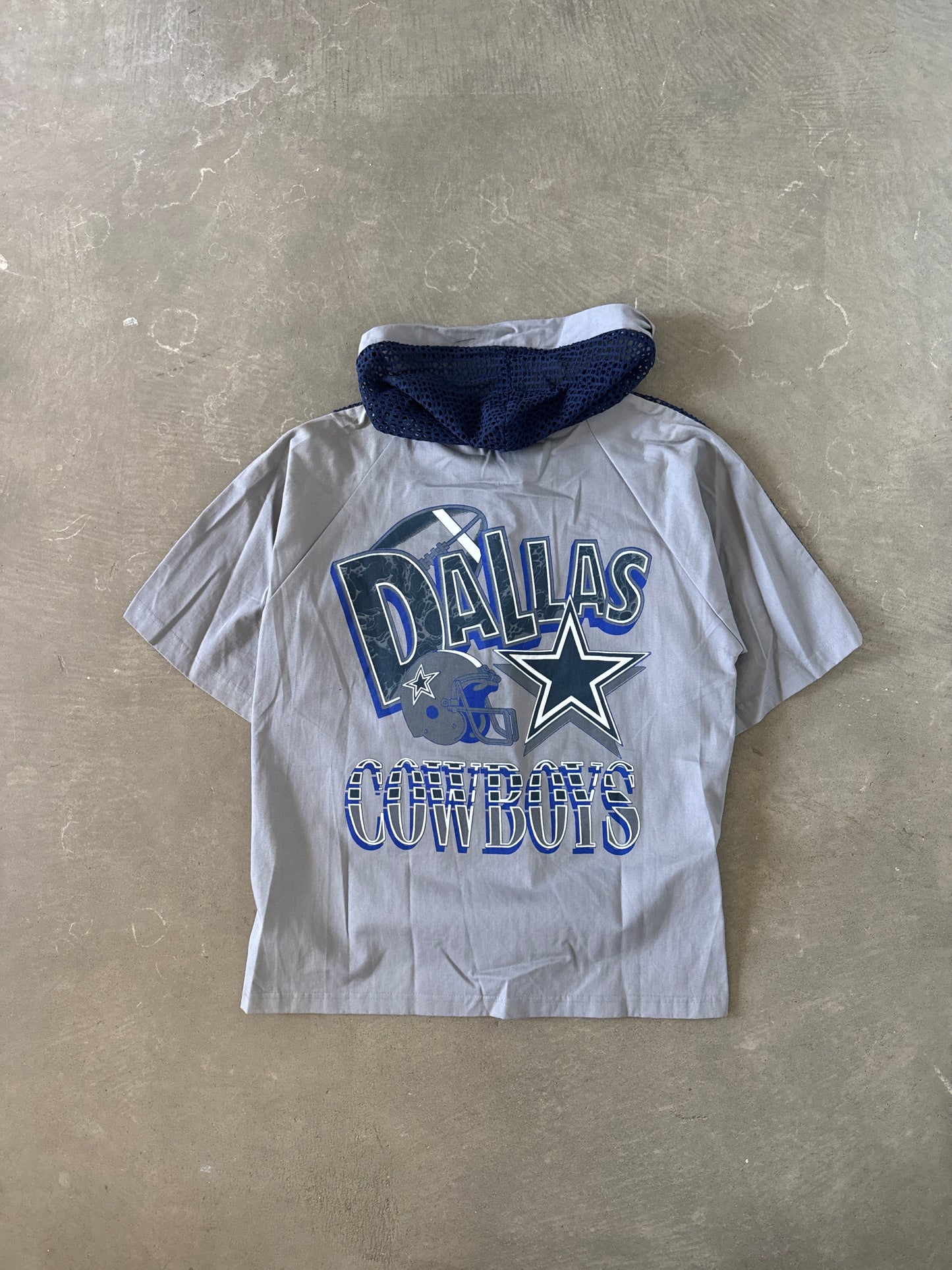 Vintage 90s Dallas Cowboys Hoodied Tee Shorts Set