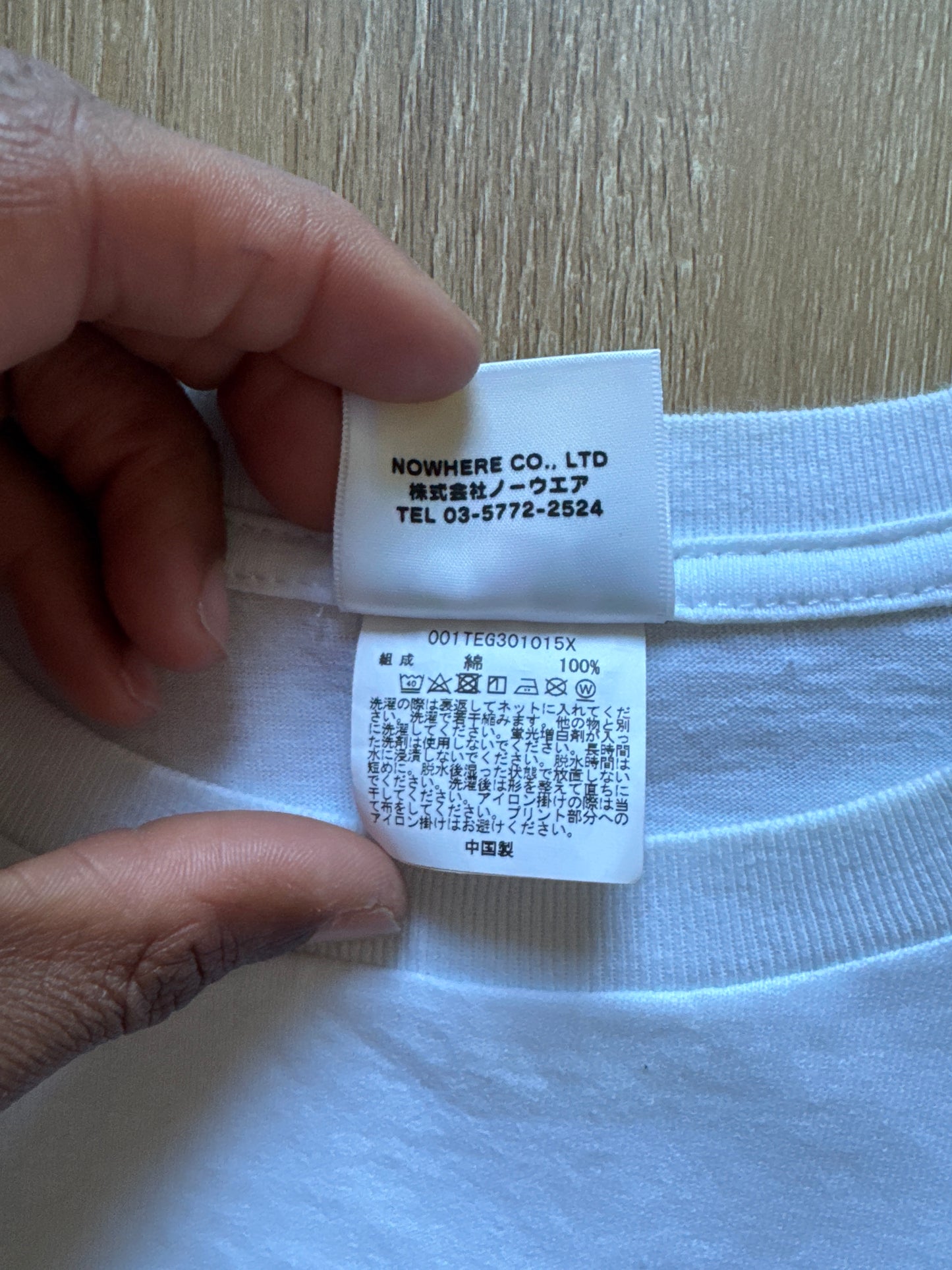 A Bathing Ape Bape Burberry Check By Bathing White Beige Tee