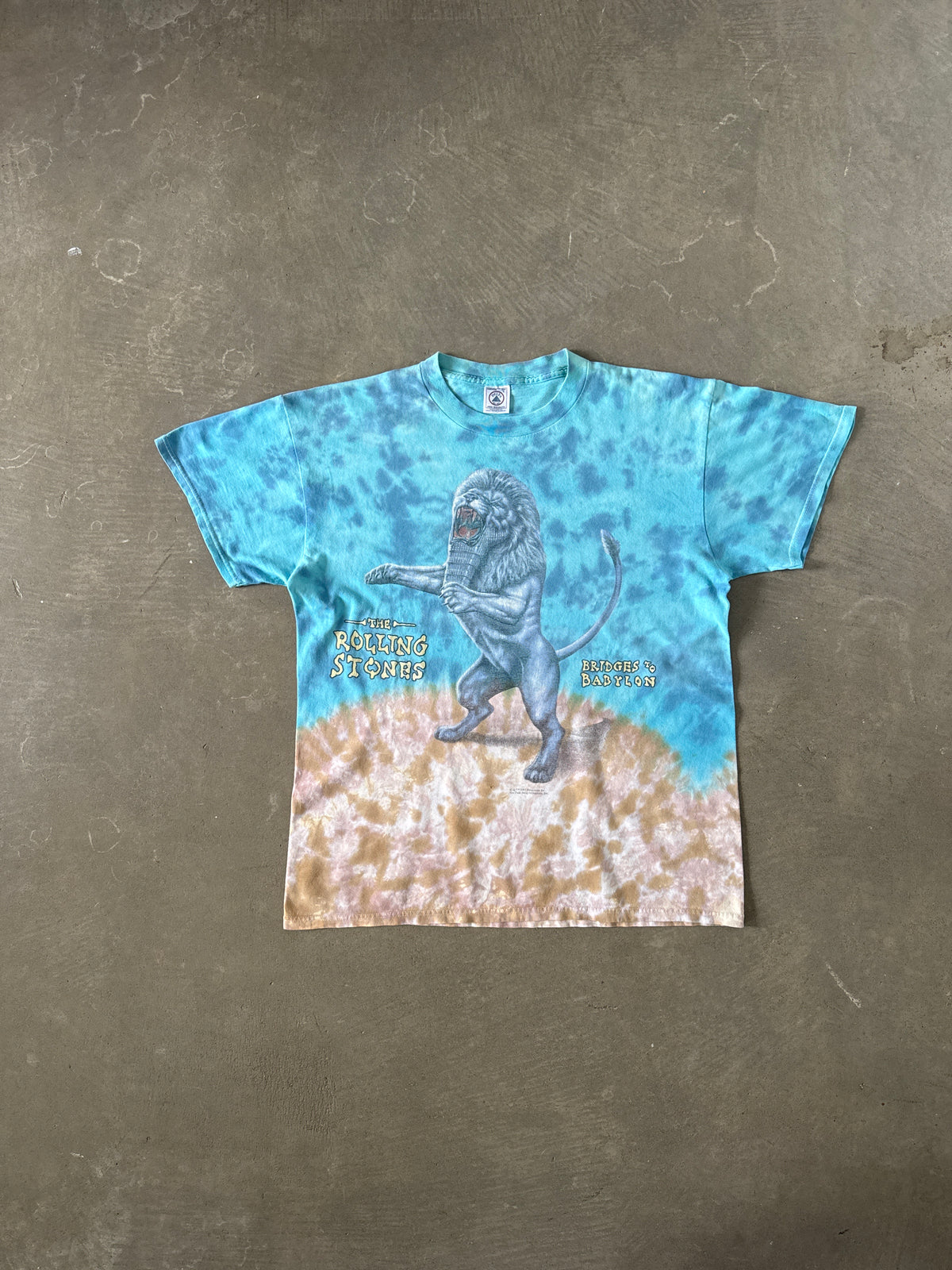 Vintage 1996 The Rolling Stones Bridges To Babylon Tie Dye Tee