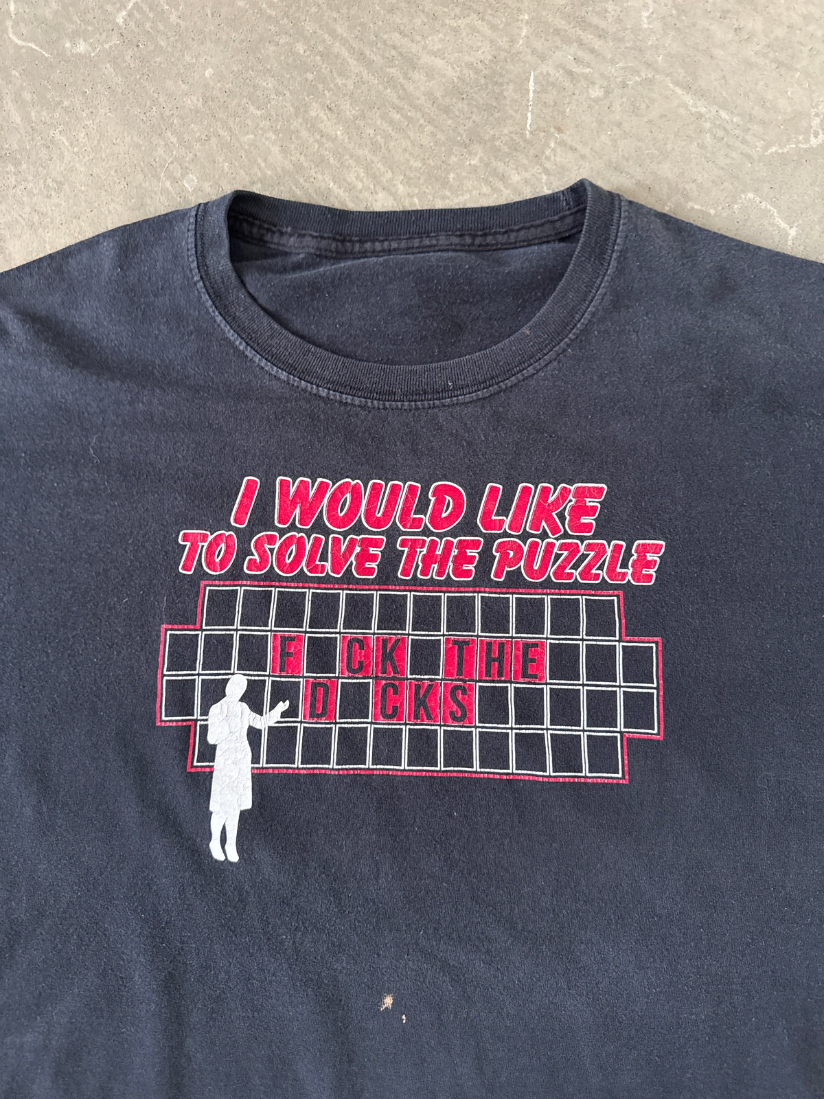 Vintage 90s Wheel Of Fortune Parody Tee