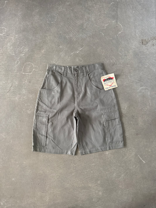 Vintage Unbiased Resist Clothing Baggy Olive Green Cargo Shorts