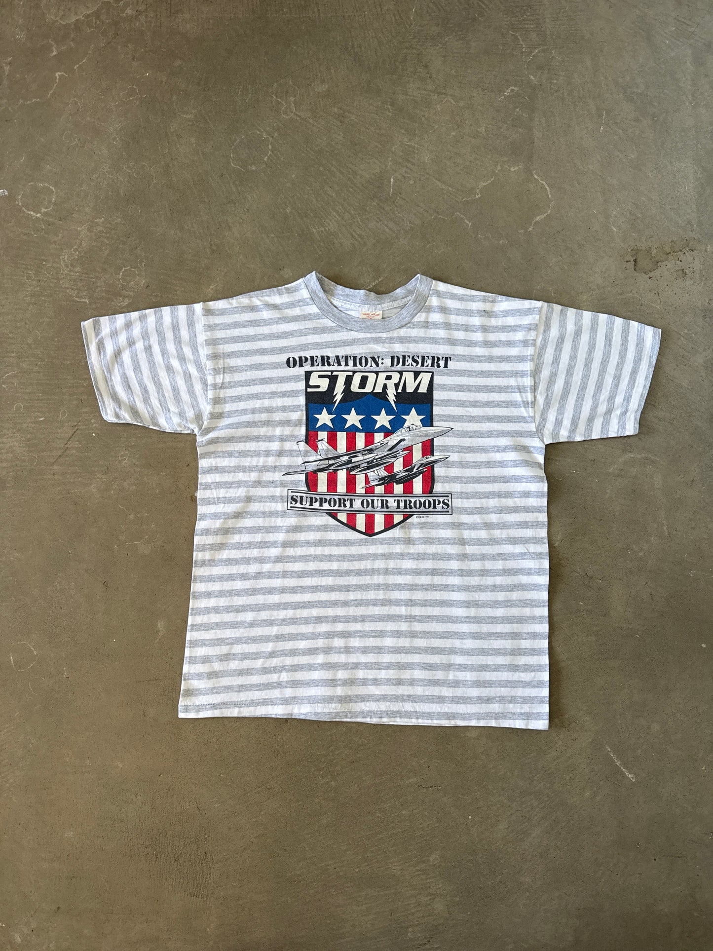 Vintage 1991 Operation Desert Storm Striped Tee